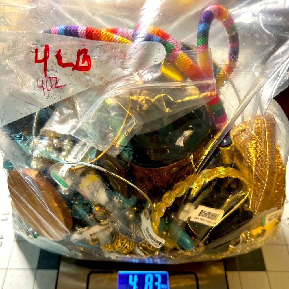 4lbs vintage to now repair / wear / create jewelry bag